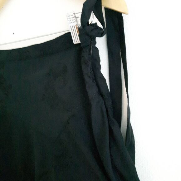 RW&CO Fun & Flirty Black Cotton Lined Embroidered Skirt EUC Size 8 - Picture 7 of 7